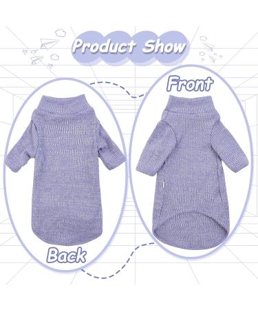 Pumyporeity Cat Cotton Sweater - Warm Vest for Hairless Cats | Soft Jumper Costume for Small Medium & Large Cats (Purple XL) - Buy Online on GoSupps.com