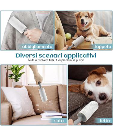 Lint Rollers 360 Sheets lint rollers for pet hair Lint Roller for Clothes Sticky Roller Lint Remover Roller with 1 Handle & 6 Refills Pet Hair Remover Roller brush for Carpet Sofa Fluff Remover. - Buy Online on GoSupps.com