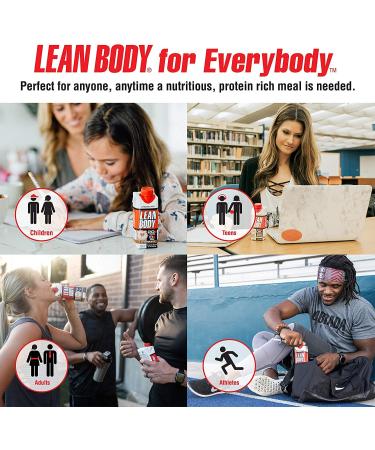 Lean Body Ready to Drink Protein Shake - On-The-Go Meal Replacement Variety Pack - 8 Flavors - 17 Fl Oz - Buy Online on GoSupps.com