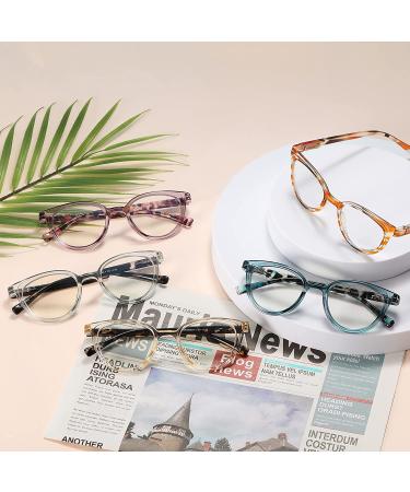 Yuluki 5 Pack Blue Light Blocking Reading Glasses for Women - Stylish Computer Readers with Anti Glare/Eyestrain - 4.0 Mix - Buy Online on GoSupps.com