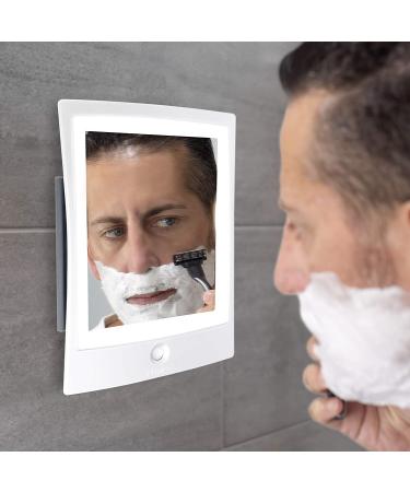 Zadro Rechargeable LED Lighted Fogless Shower Shaving Mirror - White | ZWTAR20W - Buy Online on GoSupps.com