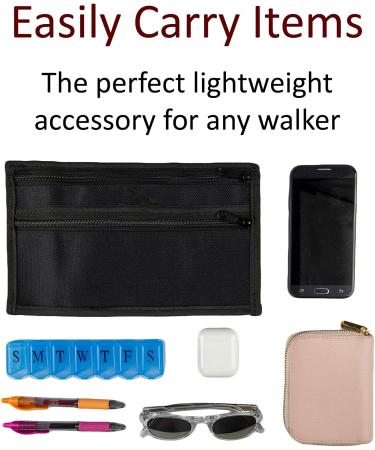 Crutcheze Small Walker Bag - Convenient Tote Caddy for Folding Walkers and Rollators - Ideal for Elderly, Seniors, Handicap, and Disabled - Buy Online on GoSupps.com