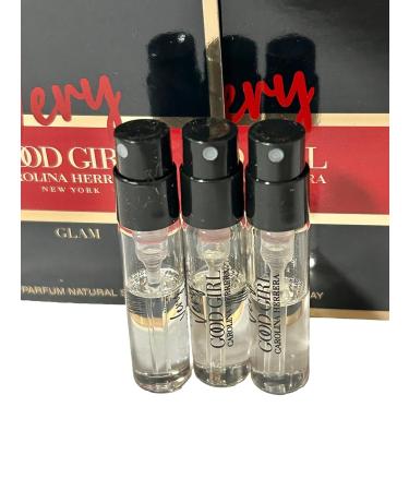 Carolina Herrera Very Good Girl GLAM PARFUM Sample Spray Perfume WOMEN 1.5 ml / 0.05 fl oz (Set of 3) Clear Very Good Girl 0.05 Fl Oz (Pack of 3) - Buy Online on GoSupps.com