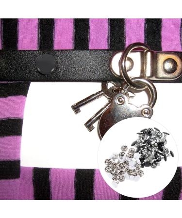 SOIMISS 100 Sets Rivet Leather Buttons Shoes Embellishment Leather Repair Studs Accessories Brass Assorted Color 1X1X1CM - Buy Online on GoSupps.com