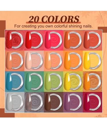 Saviland Dip Powder Nail Kit- 20 Colors for Fall Nail Art | Base&Top Coat, Activator, Brush Saver | French & Halloween Nails Design | Manicure Tool Set - Buy Online on GoSupps.com