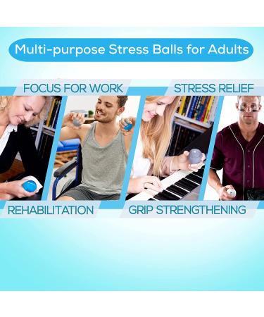 Serenilite Stress Ball for Adults - Hand Therapy & Grip Strengthening - Jet Black - Buy Online on GoSupps.com