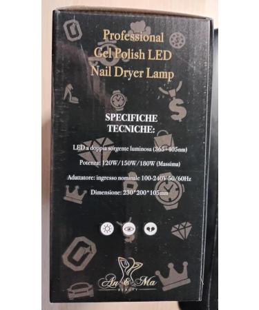 Buy An&Ma 120W Nail Dryer with 57 LEDs - High-Quality Gel Polish Lamp for Fast Drying | International Shipping Available - Buy Online on GoSupps.com