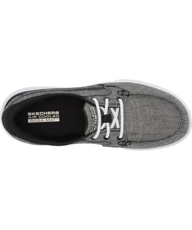 Skechers Women's Arch Fit Uplift Slip-On Boat Shoe Comfortable & Stylish 39 EU Black/White for International Shipping - Buy Online on GoSupps.com