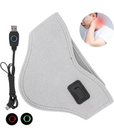 Neck Heating Pillow - Adjustable USB Heated Wrap for Neck Pain Relief | Supportive Gray Heating Pad - Buy Online on GoSupps.com