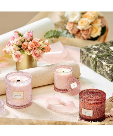 La Jolie Muse Rose Scented Candle Gifts for Women Wedding Candles Sandalwood Rose Candle 2 Wicks Luxury Candles 12 oz/340g 60 Hour Burn Time Candles for Home Scented - Buy Online on GoSupps.com