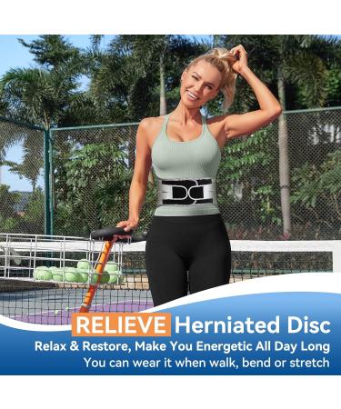 2024 Upgrade Back Brace for Lower Back Pain | Ergonomic Support Belt for Men & Women | Removable Stays | X-Large (Grey - Buy Online on GoSupps.com