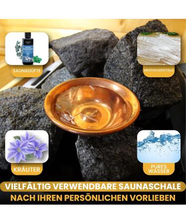 Buy Copper Evaporator Bowl for Sauna Infusion - 5 Sizes for Every Sauna Stove (11.5 cm) - International Shipping Available - Buy Online on GoSupps.com