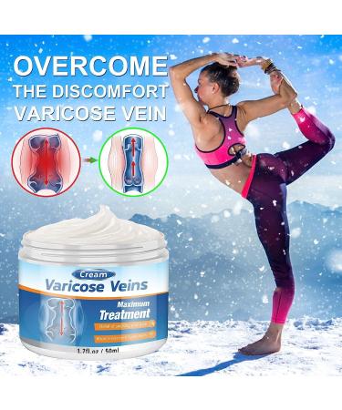 Varicose Veins Relief Cream - Fast Treatment for Legs | Improve Blood Circulation | Phlebitis & Angiitis Inflammation Relief - Buy Online on GoSupps.com