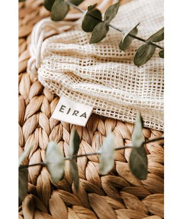 Eira Reusable Makeup Remover Pads with Laundry Bag | Zero Waste Facial Rounds | Soft Bamboo Cotton | Large Toner Rounds | Eco-Friendly Storage Holder - Buy Online on GoSupps.com