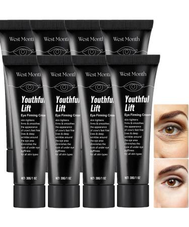 Youthful Lift Eye Firming Cream, West Month-Make Up Eye Firmer, Instant Firm Eye Cream, Under Eye Cream for dunkle, reduziert unter Augensäcken, Schwellungen (6Stück)