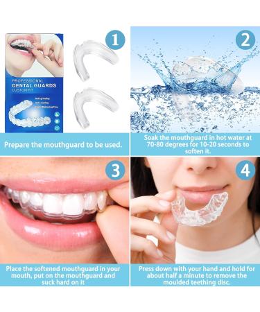 4-Piece Tooth Rail Crunch Set | Comfortable Nighttime Bite Protection for Teeth Grinding | Includes 2 White Ring Strips & Storage Boxes - Buy Online on GoSupps.com