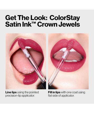 REVLON ColorStay Satin Ink Crown Jewels Pink Duchess Liquid Lipstick - Longlasting & Waterproof Lipcolor with Black Currant Seed Oil - 0.17 fl oz (Pack of 1) - Buy Online on GoSupps.com