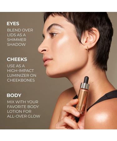 COVER FX Custom Enhancer Drops Liquid Highlighter Moonlight 0.5 Fl Oz - Versatile Illuminator for Makeup Blend | Soft Silvery Glow - Buy Online on GoSupps.com