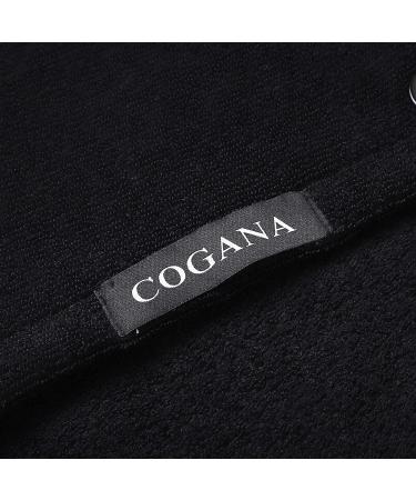 Cogana 3 Pack Microfiber Hair Towels - Hair Towel Wrap for Women - Hair Drying Towel with Button - Hair Wrap Towel for Curly Hair - Hair Turban for Wet Hair (Black, 10Wx28L) - Set of 3 - Buy Online on GoSupps.com