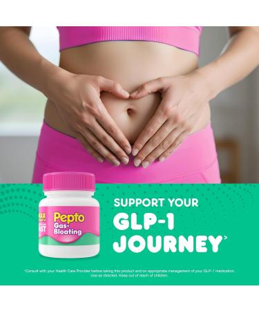 Pepto Gas + Bloating Simethicone 250 mg Softgels 50 Count Gas Relief for Adults Anti Gas and Bloating Gas Relief Maximum Strength - Buy Online on GoSupps.com