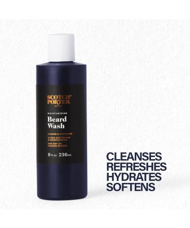 Scotch Porter Moisturizing Beard Wash Cleanse Refresh Hydrate & Soften Coarse Dry Beard Hair while Protecting Skin for a Fuller/Healthier-Looking Beard Original Scent 8 oz. Bottle Beard Wash | Original - Buy Online on GoSupps.com