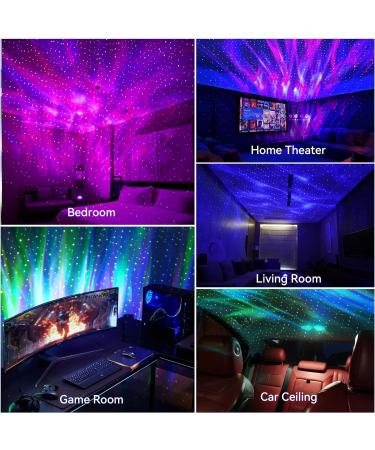Galaxy Projector Night Light with White Noise, Colorful Lights, Bluetooth Music Speaker and Remote Control - Perfect for Bedroom, Party, Kids Gifts - Black - Buy Online on GoSupps.com