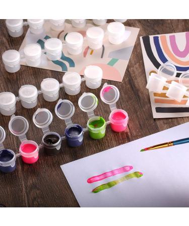 Outus 50 Strips Empty Paint Strips, Clear Storage Paint Cups - 300 Mini Painting Pots for Schools & Art Events (5ml / 0.18oz) - Buy Online on GoSupps.com