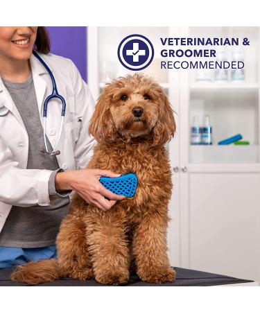 Furbliss Dog & Cat Grooming Brush by Vetnique Labs - Soft Pet Brush for Bathing, Deshedding, and Massaging - Short Hair - Buy Online on GoSupps.com