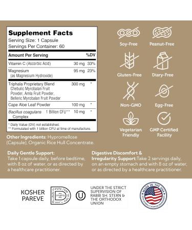 Zahler Daily Cleanse - Digestive Detox Formula for Healthy Elimination | 60 Capsules - International Shipping Available - Buy Online on GoSupps.com
