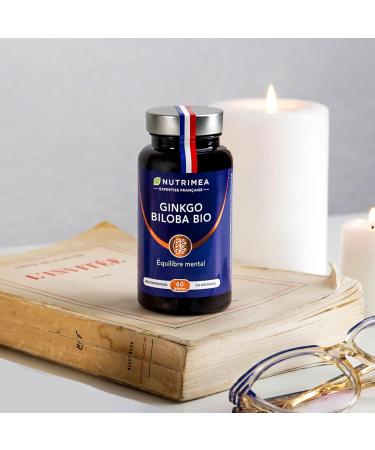 Ginkgo Biloba - Memory & Concentration Complex - Boosts Brain Performance - Organic Sage - 60 Vegan Capsules - Nutrimea - Made in France - Buy Online on GoSupps.com
