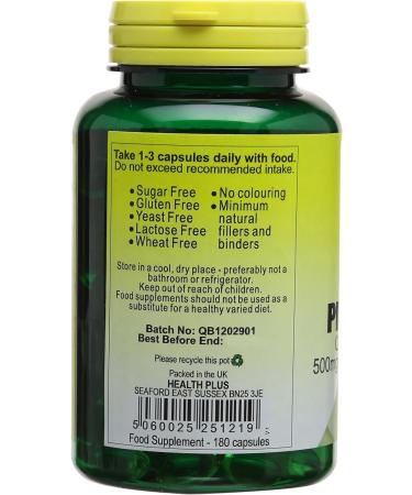 Health Plus Evening Primrose Oil 500mg Omega-6 Supplement - 180 Capsules - Buy Online on GoSupps.com