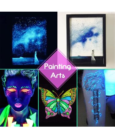 10-Pack Glow in The Dark Pigment Powder for DIY Crafts - Luminous Epoxy Resin Color Dyes - Skin Safe, Long Lasting, Self Glowing - for Slime, Nail Art, Painting - 0.4oz Each - Buy Online on GoSupps.com