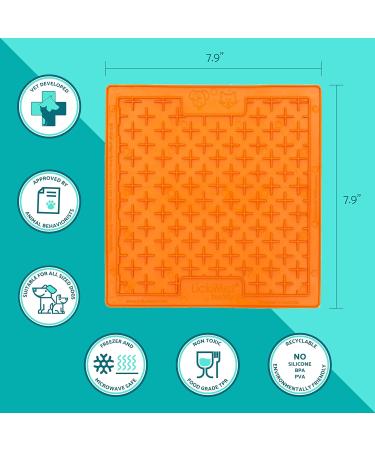 Lickimat Buddy Orange - Ultimate Licking Mat for Dogs & Cats | Enhance Pet Enrichment - Buy Online on GoSupps.com
