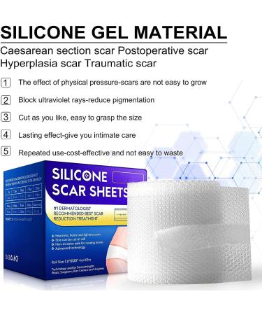 Silicone Scar Sheets - Transparent, Reusable & Effective for Scar Removal - Buy Online on GoSupps.com