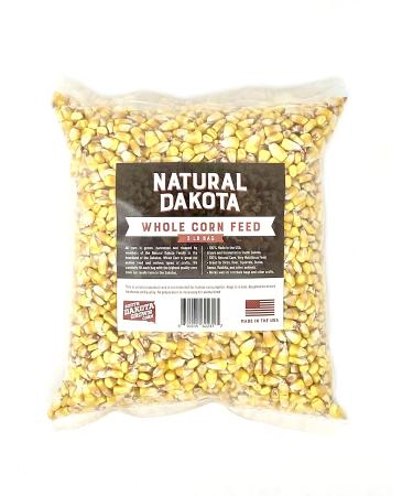 Natural Dakota Whole Corn Feed (Birds, Deer Squirrels, Wildlife) 100% Natural. Nutritious Whole Kernel Corn. South Dakota Grown Animal Feed Corn 3 Pound (Pack of 1)
