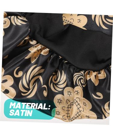 PLAFOPE Satin Sleep Cap Set - Elastic Headband & Broadside Shower Cap - Girls Hair Ties - 26x26cm - 2pcs - Buy Online on GoSupps.com