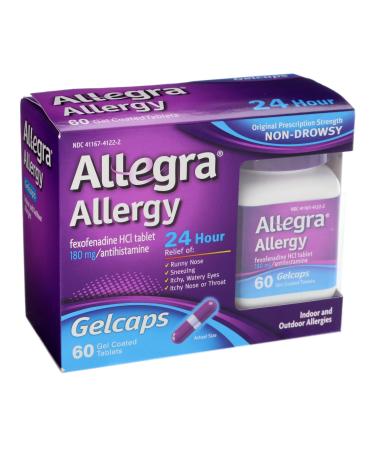 Allegra Allergy 24 Hour Gelcaps 60 ea