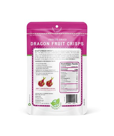 Nature's Turn Freeze-Dried Dragon Fruit Snacks - No Sugar Added, Non GMO, Gluten Free - Perfect On-The-Go Snack (1.2oz) - 6-Pack - Buy Online on GoSupps.com