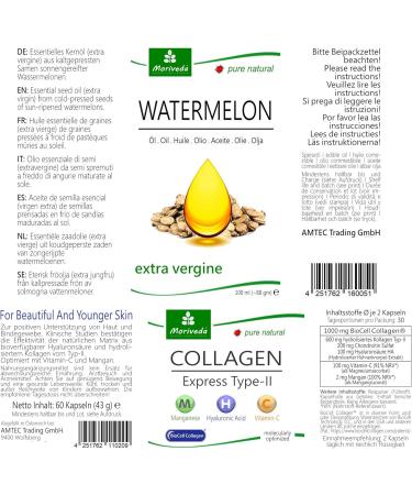 MoriVeda Paquet de produits Skin & Hair | Gouttes de vitamine D3+K2 capsules de collag ne BioCell avec formule express huile de past que | vitamines - Buy Online on GoSupps.com
