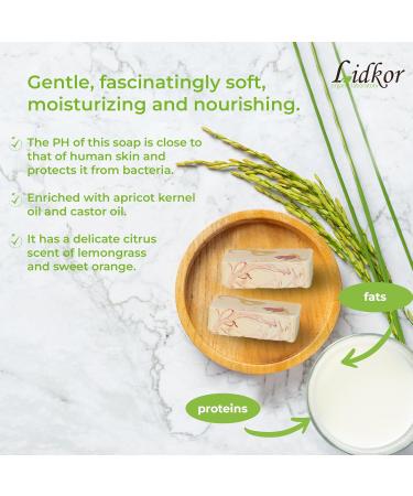  Lidkor Goat Milk Soap Handmade Soothing Effect 100g - Buy Online on GoSupps.com