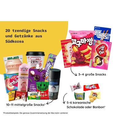 Buy Korea Snack Box M - Extra Large Surprise Snack Box (20 Sets) | International Shipping - Buy Online on GoSupps.com