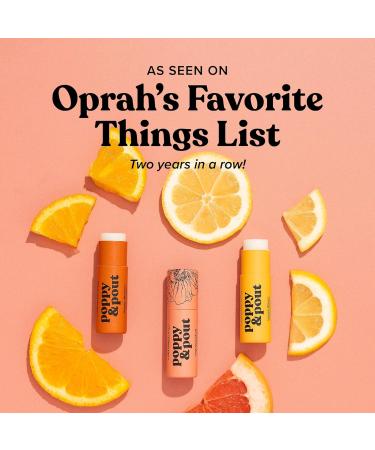 Poppy & Pout Jumbo Lip Balm 2 Pack All Natural Lip Balms & Moisturizers Hydrates with Beeswax Vitamin E Organic Coconut Island Coconut & Orange Bloom - Buy Online on GoSupps.com