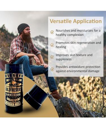 Alaska Devil's Club Gold Reserve Salve Stick - Herbal Muscle & Joint Relief Ointment with Natural Ingredients & Gold Flake - 2 oz Propel Stick for Pain Relief - Buy Online on GoSupps.com