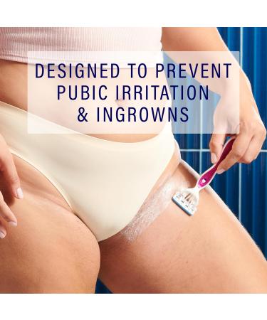 Schick Hydro Silk Disposable Razors for Women - Ultimate Pubic Skin Protection Sensitive Skin Bikini Shaver - 3ct - Buy Online on GoSupps.com