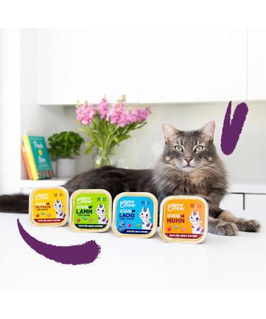 Edgard & Cooper Grain-Free Cat Food Wet P t 85g x 16 | Natural Lamb & Chicken for Active Adults - Buy Online on GoSupps.com