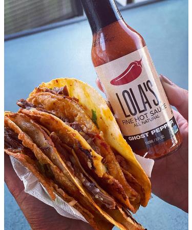Lola's Ghost Pepper Hot Sauce | 5 Fl Oz | All-Natural, Gluten-Free, Keto | Perfect for Eggs, Nachos & Brats - Buy Online on GoSupps.com