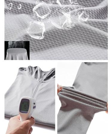 Locachy Men's UPF 50+ Sun Protection Lightweight Full Zip Hoodie Jacket - Black, Medium - Buy Online on GoSupps.com