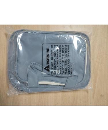 Large Travel Toiletry Bag Organizer - Greyish Blue Makeup & Cosmetic Bag for Women - Buy Online on GoSupps.com