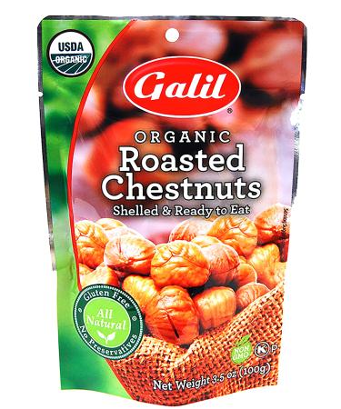 Galil Organic Roasted Chestnuts | Shelled | Ready to Eat Snack | Gluten Free, All Natural, 100% Vegan, No Preservatives | Great for Snacking, Baking, Cooking & Turkey Stuffing | 3.5oz Bags (Pack of 6) Roasted 3.5 Ounce (Pack of 6) - Buy Online on GoSupps.com