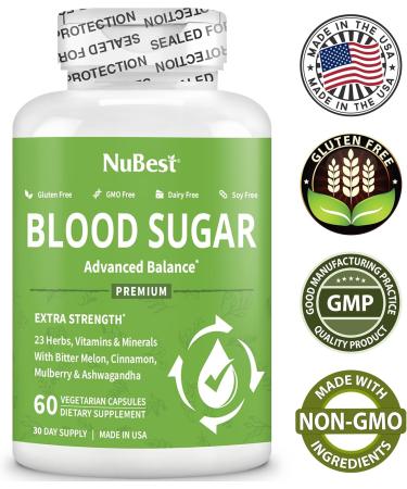 Blood Sugar - Advanced Formula with Bitter Melon Ashwagandha Cinnamon Chromium Magnesium Vitamins Alpha Lipoic Acid Cayenne Pepper & More | 60 Capsules | 1 Month Supply New 60 Count (Pack of 1) - Buy Online on GoSupps.com